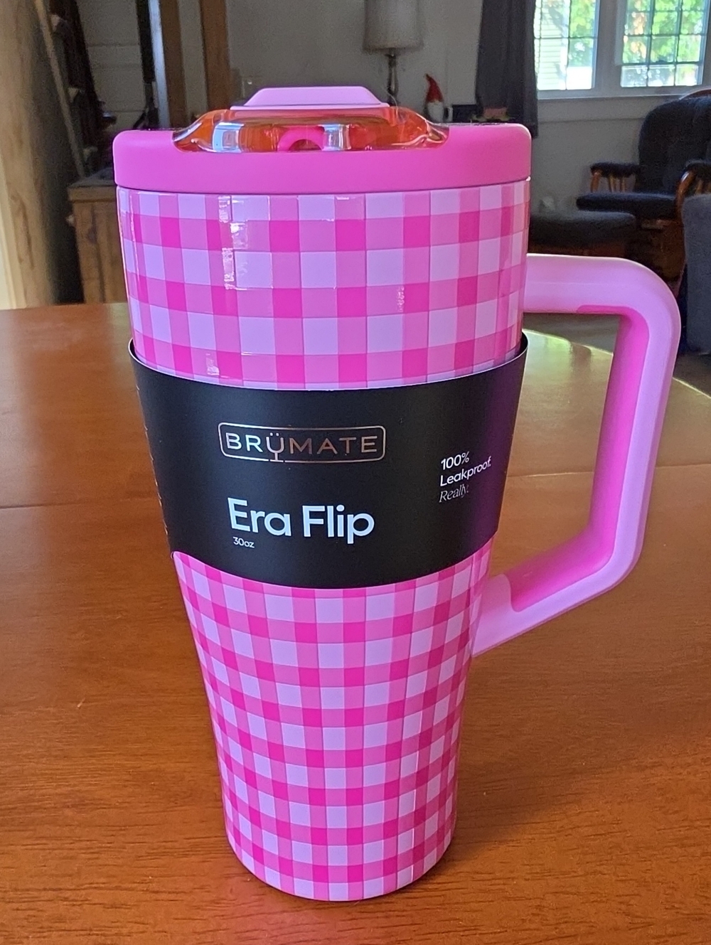 Brumate 30 oz Era Flip - Pink Gingham